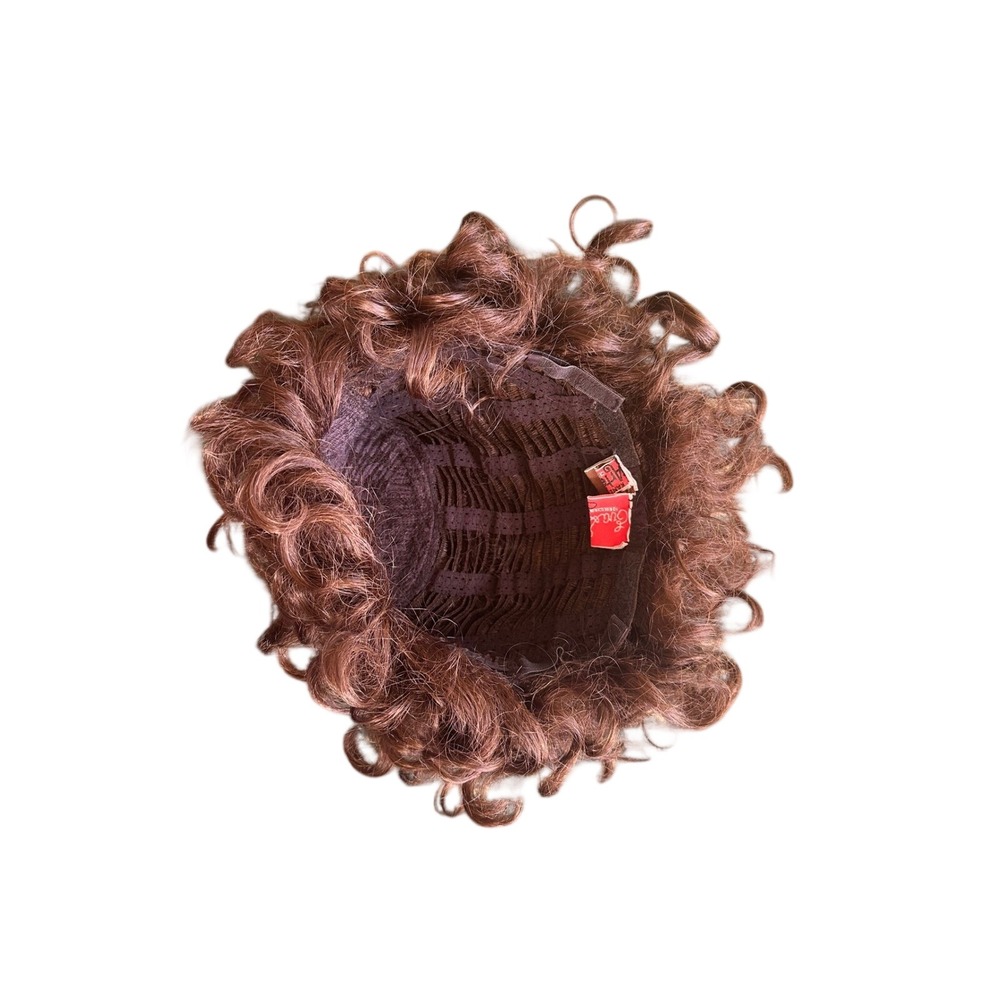 Gabor by Eva Gabor of Rome Vintage Auburn Brown Curly Short Wig Kanekalon Fiber